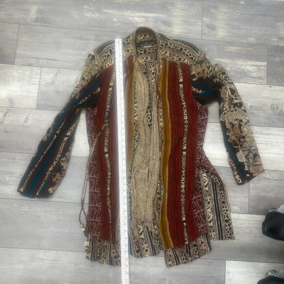 Vintage 90s African Print Carole Little Jacket Sz. L - Picture 13 of 13